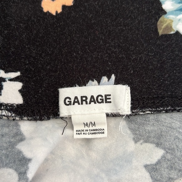 Garage Floral Black Stretch Mini Skirt Women’s Size M - Picture 4 of 4